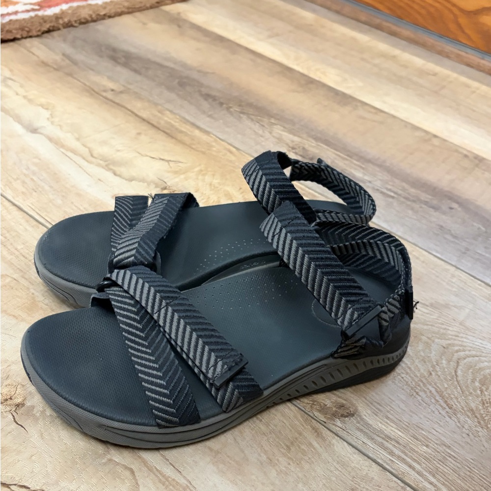 Dansko Racquel Black Strappy Sandals - Picture 2 of 7